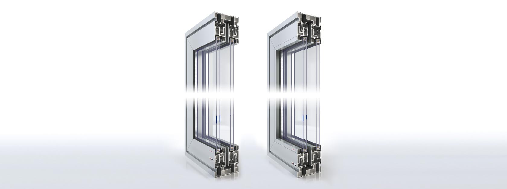Aluminiowe drzwi przesuwne Ultraglide